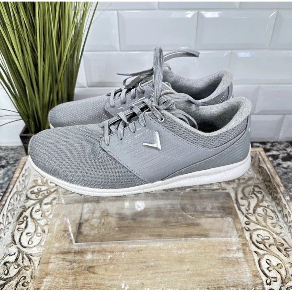 Callaway Marin Womens Golf Shoes Sz 10 Gray Lace Up Low Top Round Toe Sneakers